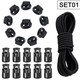 10m Bungee Shock Elastic Cord With Cord Stopper Toggle - (Pack of 10)